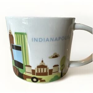 Starbucks You Are Here Coffee Mug Indianapolis Indiana Beverage Cup 2017